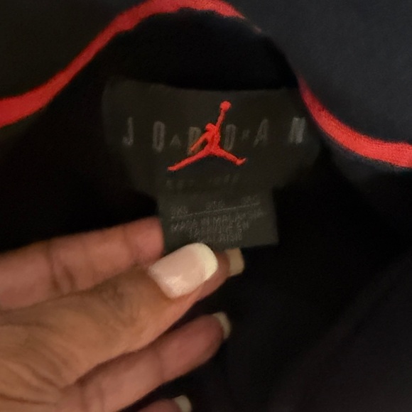 Jordan Black and Red Hoodie - Picture 2 of 4